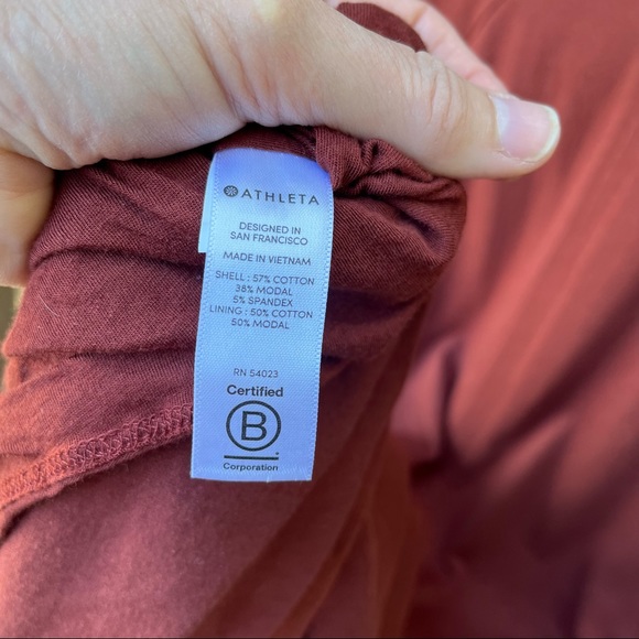 Athleta Apres Ruched Cap Sleeve Dress Sz M - Picture 6 of 11